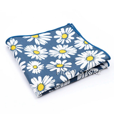 Kvalitetna nova cvjetna maramica od 23 cm u 13 boja, 100% pamuk, muško vjenčanje, ležerna kravata, odgovarajući džepni kvadratni poklon dodatak