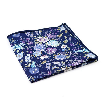 Kvalitetna nova cvjetna maramica od 23 cm u 13 boja, 100% pamuk, muško vjenčanje, ležerna kravata, odgovarajući džepni kvadratni poklon dodatak