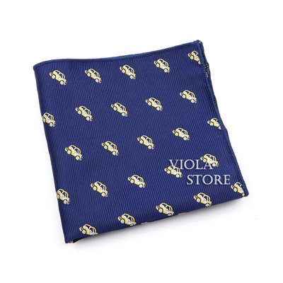 Aranyos Rajzfilm Állatok Hankies Dinoszauruszok Bogár Kutyák Autó 26cm Poliészter Zseb Négyzet Szmoking Férfi Öltöny Zsebkendő Ajándék Kiegészítő