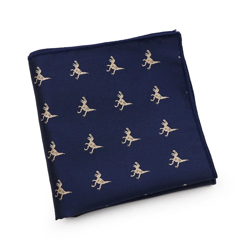 Aranyos Rajzfilm Állatok Hankies Dinoszauruszok Bogár Kutyák Autó 26cm Poliészter Zseb Négyzet Szmoking Férfi Öltöny Zsebkendő Ajándék Kiegészítő