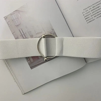 Sieviešu jostas Melns, vienkāršs viduklis, elastīga sieviešu lente, apaļa sprādze, dekorācija, mētelis, džemperis, modes kleita, josta