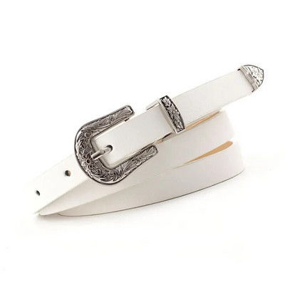 Curele de rochie colorate pentru femei cu cataramă metalică cu talie îngustă din piele artificială cu centură pentru femeie curea drăguță