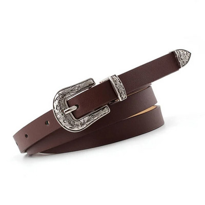 Curele de rochie colorate pentru femei cu cataramă metalică cu talie îngustă din piele artificială cu centură pentru femeie curea drăguță