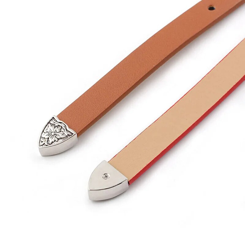 Curele de rochie colorate pentru femei cu cataramă metalică cu talie îngustă din piele artificială cu centură pentru femeie curea drăguță