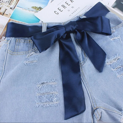 Ženski modni platneni pojasevi širokog struka Ženski svileni šal Čvrsta vrpca Uže s čvorom za haljine Ceinture Femme