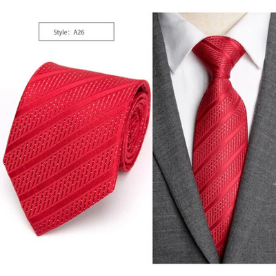 20 Stilske formalne kravate Poslovni Vestidos Vjenčanje Klasična muška kravata Prugasta mreža 8 cm Corbatas haljina Modni dodaci Muška kravata