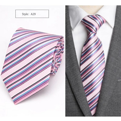 20 Stilske formalne kravate Poslovni Vestidos Vjenčanje Klasična muška kravata Prugasta mreža 8 cm Corbatas haljina Modni dodaci Muška kravata