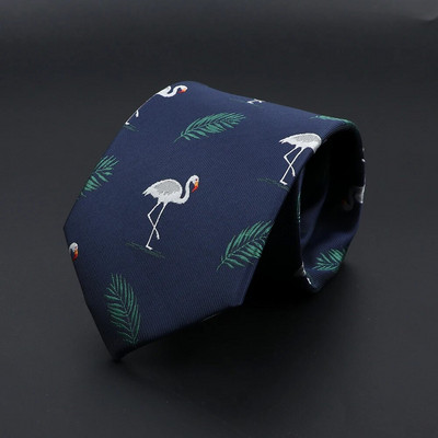 Nova poliesterska cvjetna kravata za muškarce, žene 8 cm širine Jacquard tkana smeđe plava kravata za svatove Poslovna dnevna odjeća Kravata