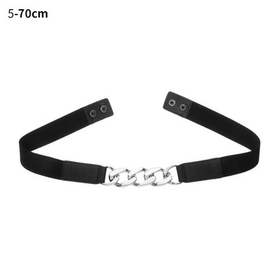Modni ženski punk elastični pojas, metalni lanac, ukrasni struk, rastezljivi remen, haljina, kaput, odijelo, pojas, ukras za odjeću