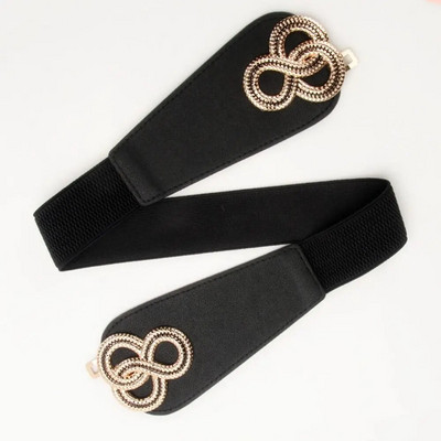 Modni ženski punk elastični pojas, metalni lanac, ukrasni struk, rastezljivi remen, haljina, kaput, odijelo, pojas, ukras za odjeću