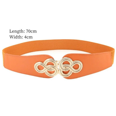 Modni ženski punk elastični pojas, metalni lanac, ukrasni struk, rastezljivi remen, haljina, kaput, odijelo, pojas, ukras za odjeću