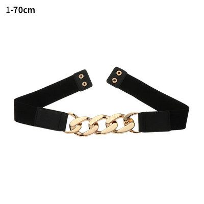 Modni ženski punk elastični pojas, metalni lanac, ukrasni struk, rastezljivi remen, haljina, kaput, odijelo, pojas, ukras za odjeću