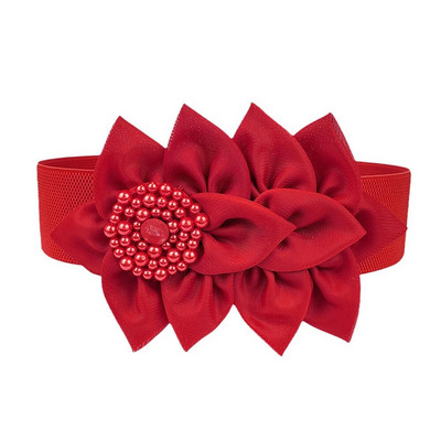 Naised, tüdrukud, suurte lilledega elastne vöörihm ühevärvilised korsetivööd laiad kummipaelad kleit Dekoratiivne veniv vöökoht