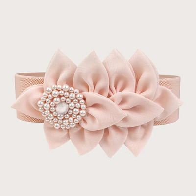 Naised, tüdrukud, suurte lilledega elastne vöörihm ühevärvilised korsetivööd laiad kummipaelad kleit Dekoratiivne veniv vöökoht