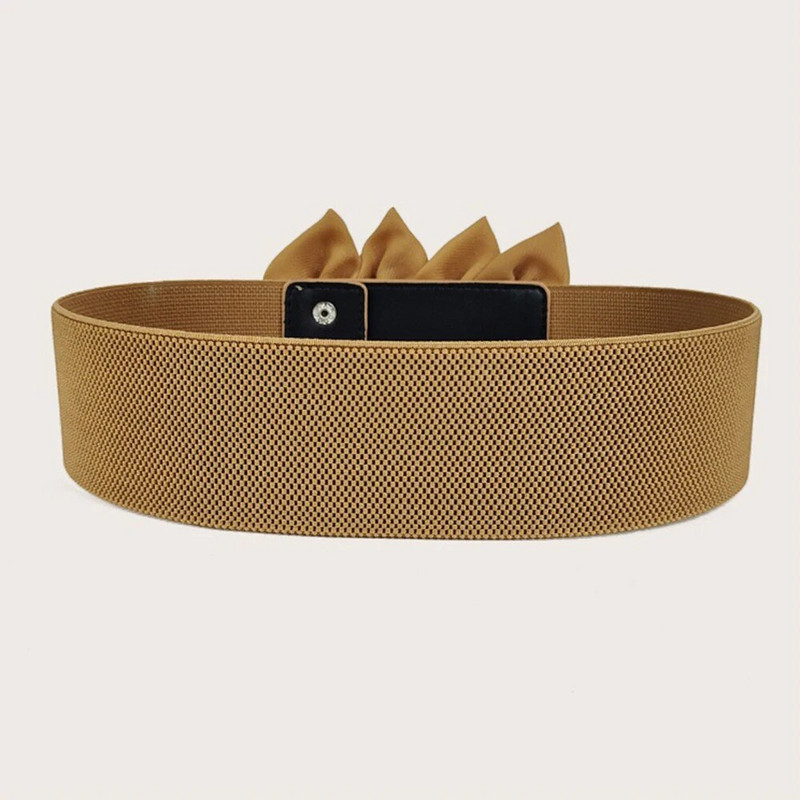 Naised, tüdrukud, suurte lilledega elastne vöörihm ühevärvilised korsetivööd laiad kummipaelad kleit Dekoratiivne veniv vöökoht