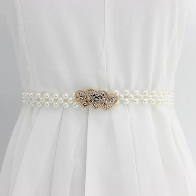 Naiste kivikivist pärlitest vöö kett Moodekleit Elastne kaunistatud vöö Naiste akrüülpärlitest magusad lillevööd