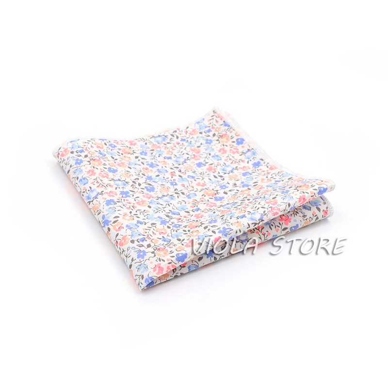 Novi cvjetni rupčić 100% pamuk maramica 23 cm Žene i muškarci Zelena ležerna svadba Džepni kvadratni poklon Smoking Leptir leptir dodatak