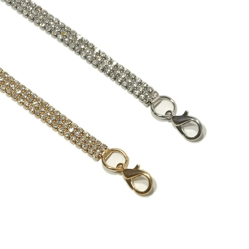 Modni luksuzni ženski pojas sa vještačkim dijamantima Ženski red Bright Bride Bling Crystal Diamond Lanac oko struka Pojas sa vještim dijamantima