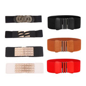 Ženski modni pojasevi oko struka Ženski jednobojni rastezljivi elastični široki pojas, haljina, ukrasni pojas