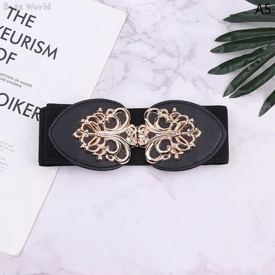 1X starinski elastični široki pojas s crnim pojasom, ukras za košulju za žene, korzet s naramenicama