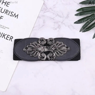 1X starinski elastični široki pojas s crnim pojasom, ukras za košulju za žene, korzet s naramenicama