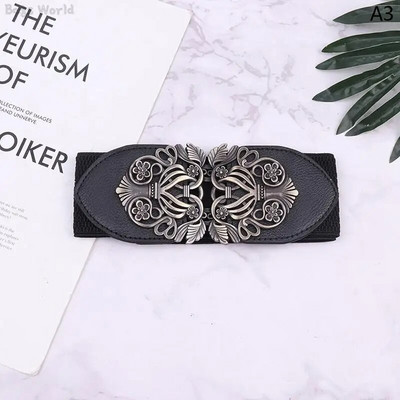 1X starinski elastični široki pojas s crnim pojasom, ukras za košulju za žene, korzet s naramenicama