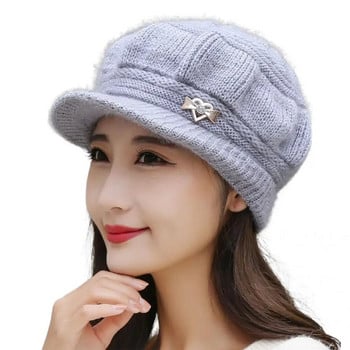 Lady Stylish Ελαφρύ καπέλο με θόλο Graceful Peaked Hat Thicken for Travel