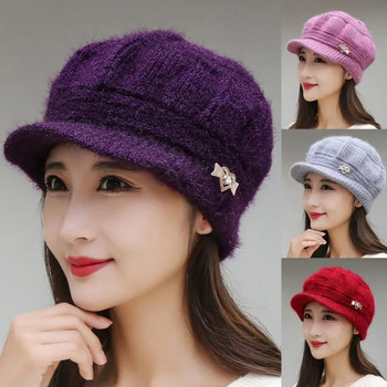 Lady Stylish Ελαφρύ καπέλο με θόλο Graceful Peaked Hat Thicken for Travel