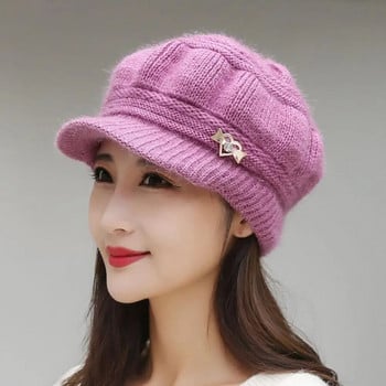 Lady Stylish Ελαφρύ καπέλο με θόλο Graceful Peaked Hat Thicken for Travel