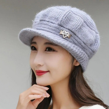 Lady Stylish Ελαφρύ καπέλο με θόλο Graceful Peaked Hat Thicken for Travel