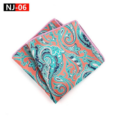 Színes férfi zseb négyzet alakú többszínű Paisley klasszikus esküvői selyem zsebkendő üzleti jacquard hanky