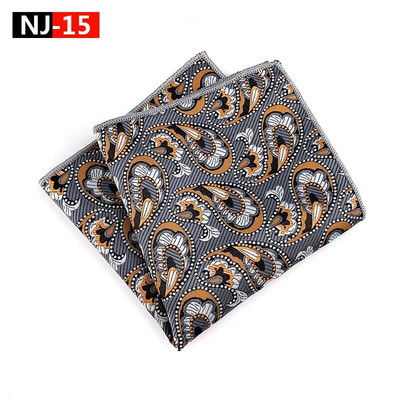 Színes férfi zseb négyzet alakú többszínű Paisley klasszikus esküvői selyem zsebkendő üzleti jacquard hanky