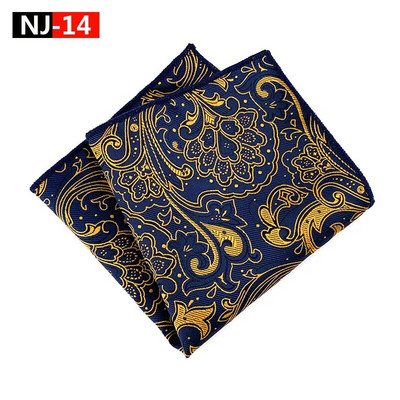 Színes férfi zseb négyzet alakú többszínű Paisley klasszikus esküvői selyem zsebkendő üzleti jacquard hanky