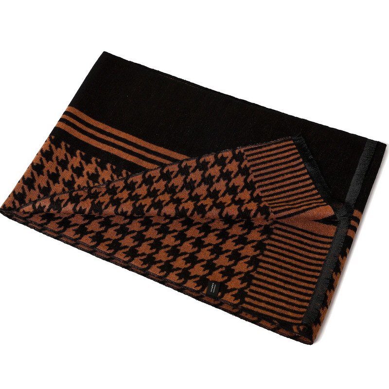 Luksuzni debeli ručnik za plažu 180X33CM Zimski modni karirani topli šal Muški poslovni šalovi od kašmira Jesenski klasični pašmina šalovi