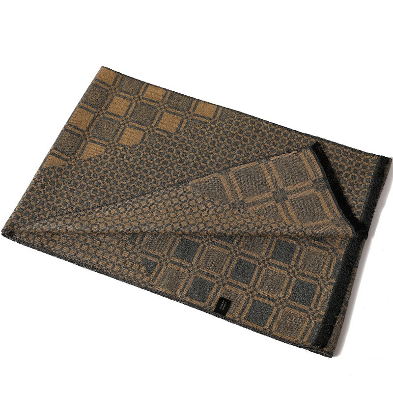 Luksuzni debeli ručnik za plažu 180X33CM Zimski modni karirani topli šal Muški poslovni šalovi od kašmira Jesenski klasični pašmina šalovi