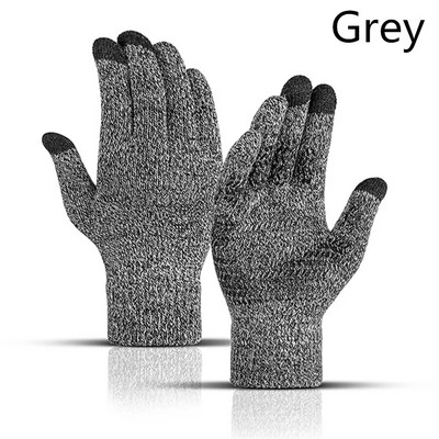 1 Pāris Vīriešu biezi adīti cimdi tālruņa ekrānam Vīriešu ziema rudens silti vilnas kašmira cietie cimdi Vīriešu dūraiņi biznesa cimdi