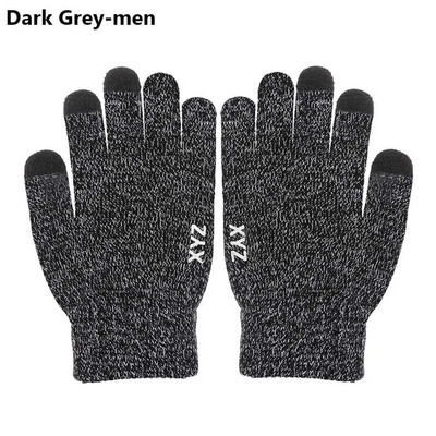 1 Pāris Vīriešu biezi adīti cimdi tālruņa ekrānam Vīriešu ziema rudens silti vilnas kašmira cietie cimdi Vīriešu dūraiņi biznesa cimdi