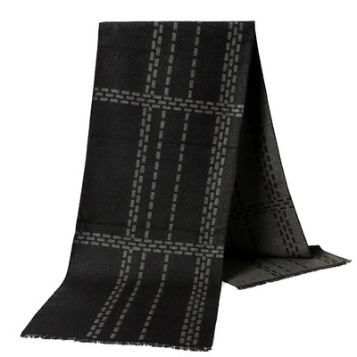 Őszi férfi divat kockás sálak férfi üzleti hosszú strandtörölköző téli pashmina kendők klasszikus kasmír vastag meleg sál