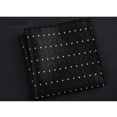 Luxus férfi zsebkendő pöttyös csíkos virágos nyomtatott Hankies poliészter Hanky üzleti zseb négyzetes mellkasi törölköző 23*23cm