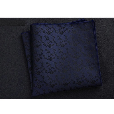 Luxus férfi zsebkendő pöttyös csíkos virágos nyomtatott Hankies poliészter Hanky üzleti zseb négyzetes mellkasi törölköző 23*23cm