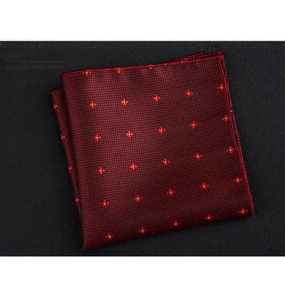 Luxus férfi zsebkendő pöttyös csíkos virágos nyomtatott Hankies poliészter Hanky üzleti zseb négyzetes mellkasi törölköző 23*23cm