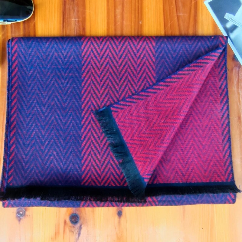 Luksuzni dizajnerski muški šal, karirani šalovi, šalovi, modni ležerni zimski topli šalovi od kašmira, omot za vrat, muške bufandas hombre