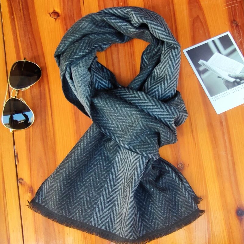 Luksuzni dizajnerski muški šal, karirani šalovi, šalovi, modni ležerni zimski topli šalovi od kašmira, omot za vrat, muške bufandas hombre