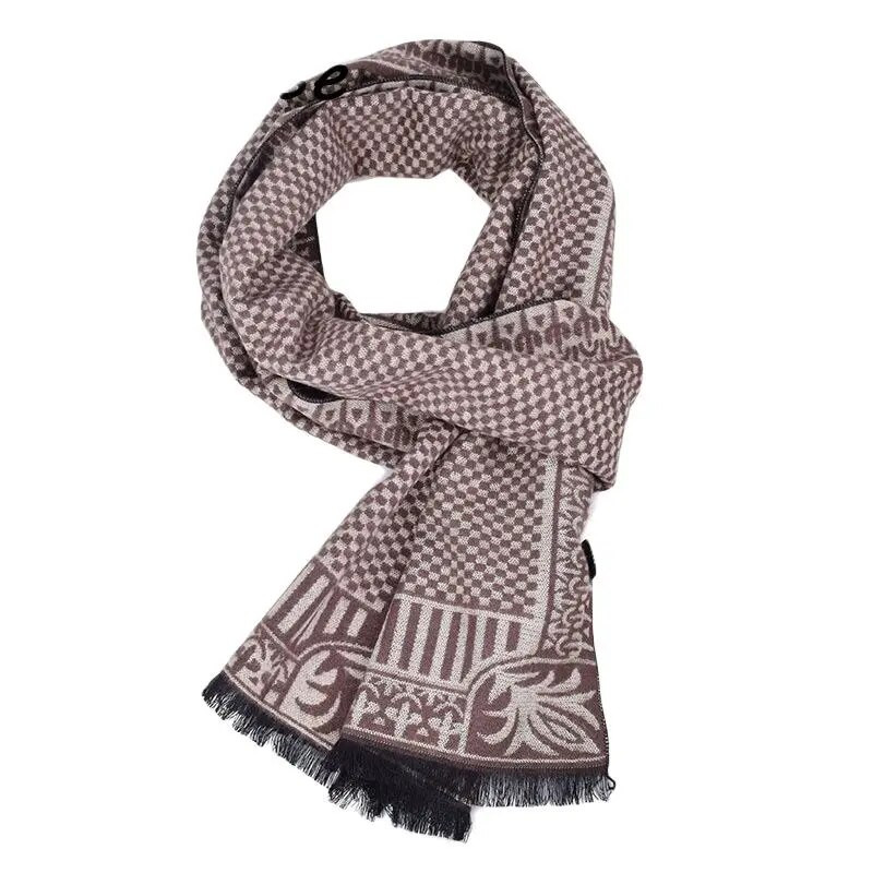 Zimski šalovi za odrasle Muški šalovi od mješavine pamuka Tartan Jesen Nova moda Muška Cachecol A3A18914