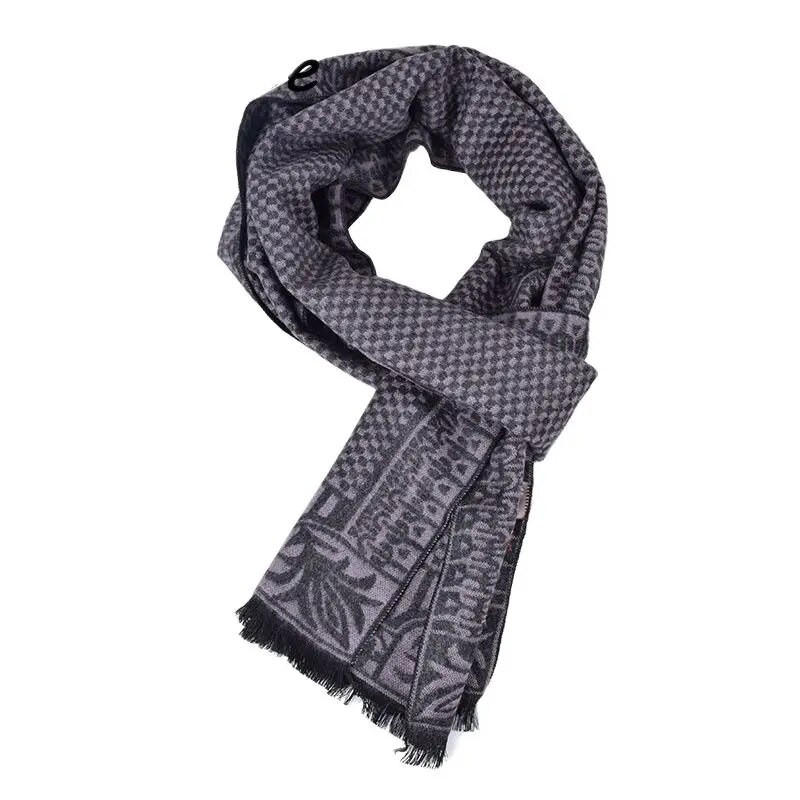 Zimski šalovi za odrasle Muški šalovi od mješavine pamuka Tartan Jesen Nova moda Muška Cachecol A3A18914