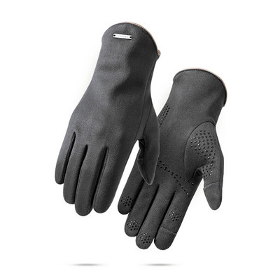 Mugavad talvised seemisnahast meeste kindad tuulekindlad seemisnahast soojad lõhestatud sõrmega kindad libisemiskindlad igapäevaseks välispordiks jalgrattasõiduks