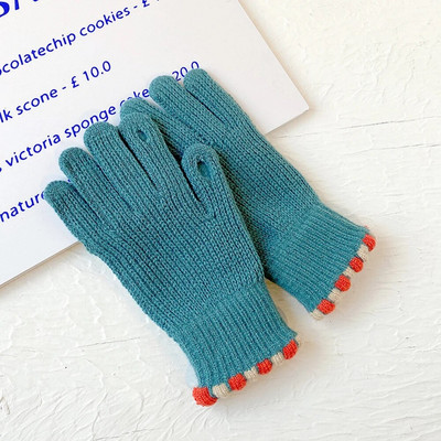 Mănuși tricotate calde de iarnă Mănuși cu degete întregi Telefon tactil Ecran tactil din lână Mănuși de schi Mănuși Mănuși de muncă unisex pentru călărie