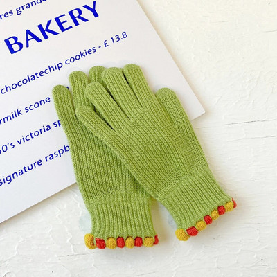 Mănuși tricotate calde de iarnă Mănuși cu degete întregi Telefon tactil Ecran tactil din lână Mănuși de schi Mănuși Mănuși de muncă unisex pentru călărie