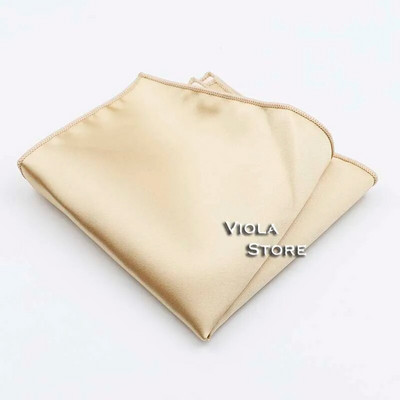 Läikiv polüester Satiin Solid Hankie Punane Roheline Must Värviline Taskurätik Meeste Ülikond Tasku kandiline Pulmakink Peo Aksessuaar