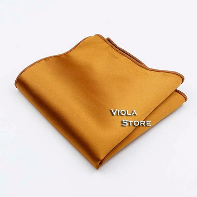 Läikiv polüester Satiin Solid Hankie Punane Roheline Must Värviline Taskurätik Meeste Ülikond Tasku kandiline Pulmakink Peo Aksessuaar